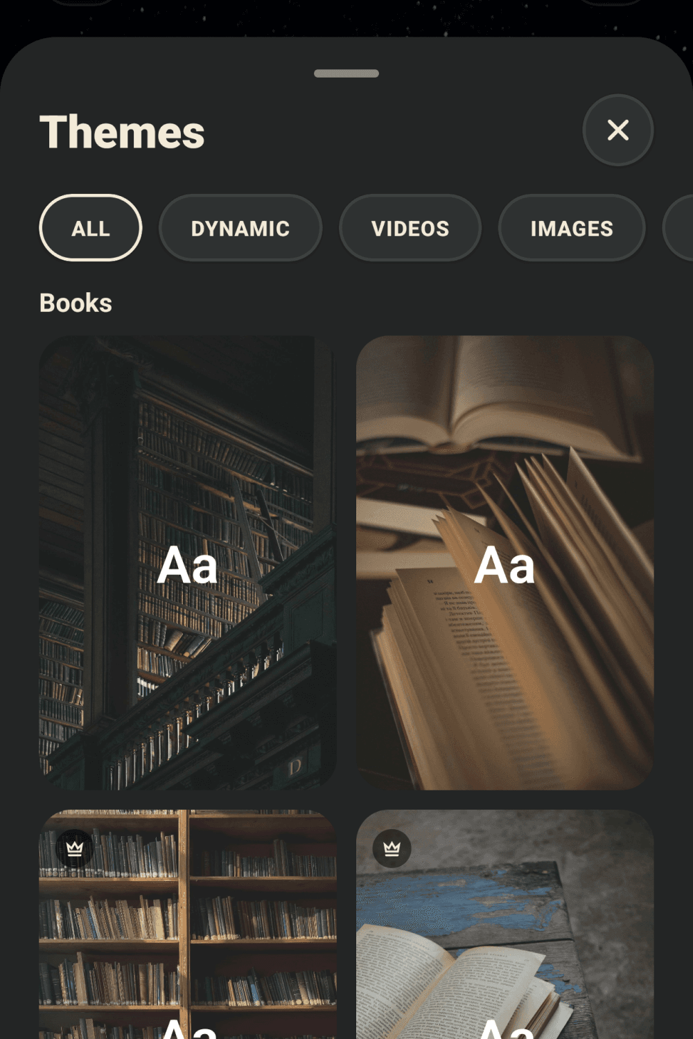 Themes placeholder